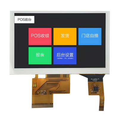 Exposição do toque do LCD TFT de 5 polegadas, tela táctil capacitivo industrial 800×480
