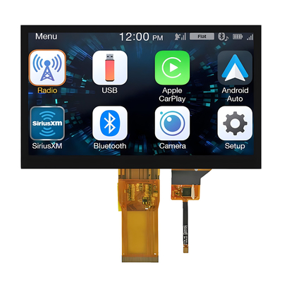 7" relação completa do RGB do ângulo de visão do toque 1024x600 do IPS TFT LCD da polegada