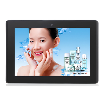 10 polegadas de parede montado Android Advertising Display With1280x800 Multi Touch Wifi POE RJ45 Port LCD Monitor