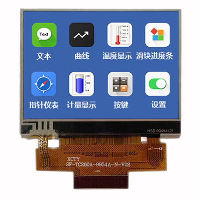 TFT LCD de tela sensível ao toque 2,6 polegadas fornecimento de fábrica 480x320 pontos MCU Interface Display