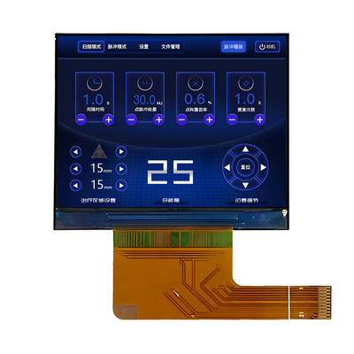 2 polegadas IPS TFT LCD Modulo de tela 480x360 pontos Interface MIPI/RGB horizontal
