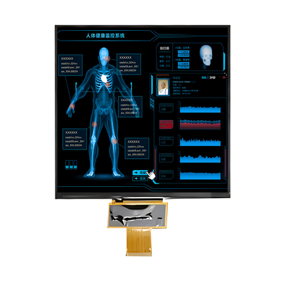 Painel LCD de alto brilho 1000 Nits 7,6 polegadas IPS quadrado TFT LCD Display 800x800 pontos com interface MIPI