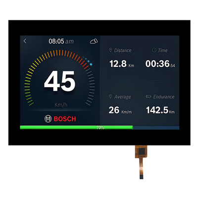 Gorilla Touch Glass 7 polegadas PCAP TFT Display 1024x600 Interface MIPI