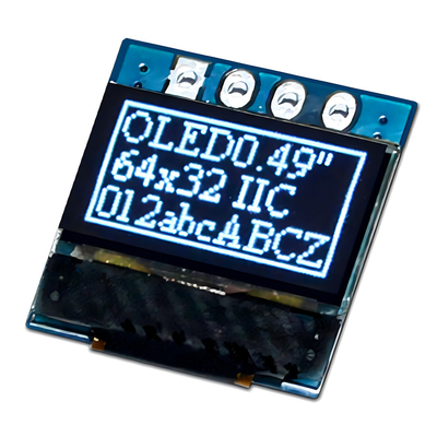 0Display gráfico OLED de 49 polegadas com 4 pin SSD1315 Suporte de interface I2C