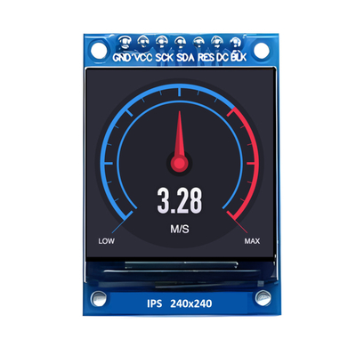 1.3" 1,33 polegadas TFT LCD Display 240x240 Pixels SPI Serial Peripheral Interface Driver