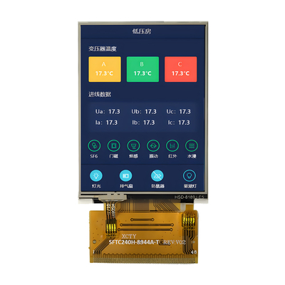 TFT LCD fornecimento de fábrica 2.4 polegadas QVGA 240x320 pontos MCU&RGB Interface com RTP