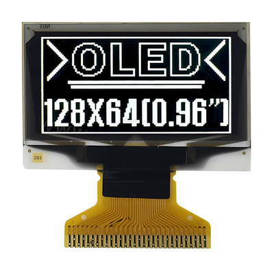 OLED Display Factory China 0,96 polegadas 128x64 pontos OLED Modulo Gráfico Unico Cor Interface SPI