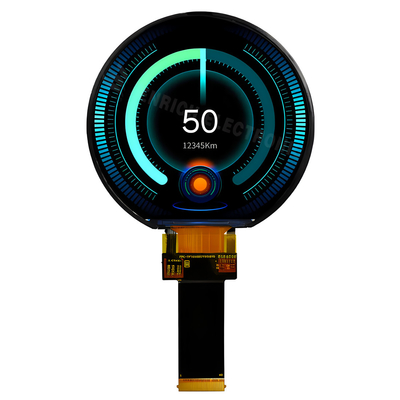 Ecrã LCD circular de alto brilho Ecrã circular RGB de 3,6 polegadas 544x506
