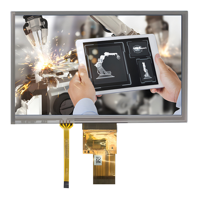 Display de aparelhos de beleza tela TFT LCD de 9 polegadas 800x480 pontos Interface RGB com RTP