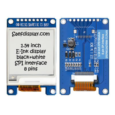 SPI E-Ink Display 1,5 polegadas preto e branco 152x152 pontos 1,54" E-Paper Display