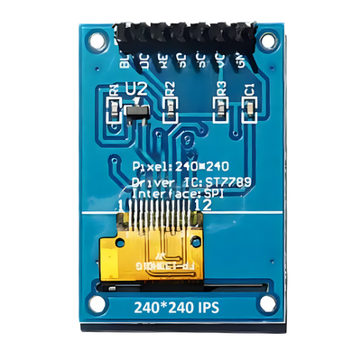 SPI Serial Interface 1.3-Inch IPS TFT LCD 240x240 Dot com 7 pinos de cabeçalho PCB
