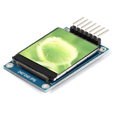 SPI Serial Interface 1.3-Inch IPS TFT LCD 240x240 Dot com 7 pinos de cabeçalho PCB