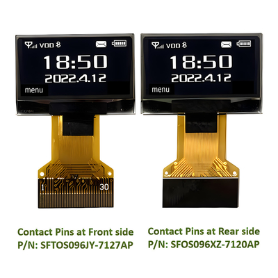 Display OLED de baixo custo de 0,96 polegada 128X64 IIC I2C SPI 8080 Interface 30 pinos ZIF FPC