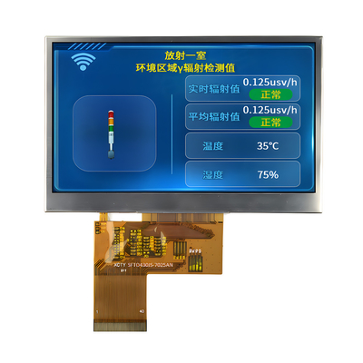 4.3 polegadas IPS TFT LCD 480 * 272 pixels 262K Display Full Color ST7283 Driver IC