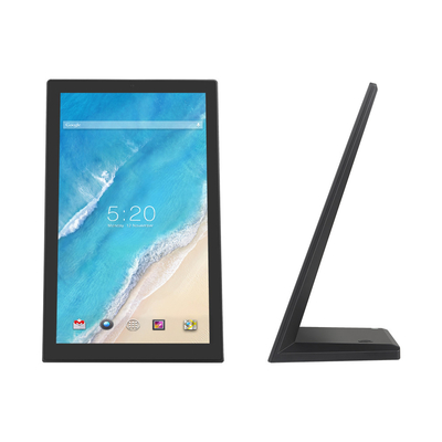 Monitor de tela sensível ao toque Android de 14 polegadas em forma de L 2 GB + 16 GB de memória com HDMI RJ45 POE