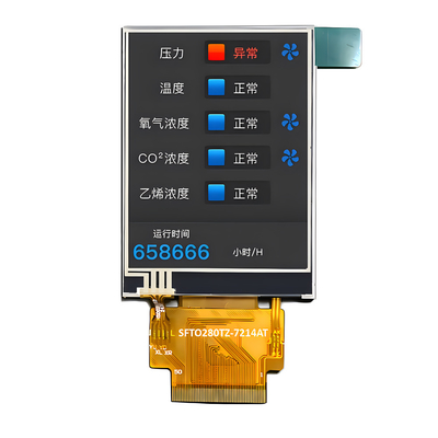 Luz solar legível 2,8 polegadas IPS TFT LCD com resistente touchscreen 240 X 320 pontos