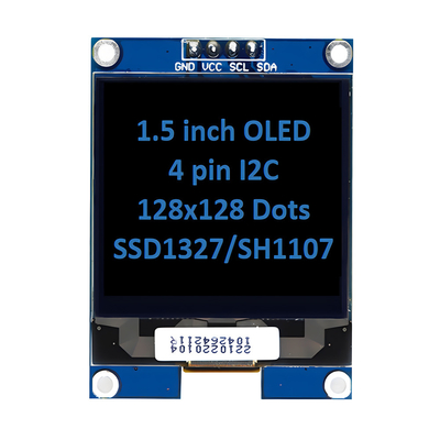 1.5 polegadas OLED Display Panel Module Unit 128x128 Pixels 4 Pins Interface I2C Com Controlador de Display LED