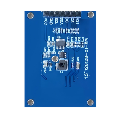 Display OLED SPI de 1,5 polegadas 128x128 Dot Matrix SSD1327/SH1107G Fontes brancas / azuis Módulo de 7 pinos