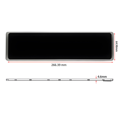 TFT Industrial Display 11,3 polegadas 16,7M Cor 1920 * 440 Resolução 520cd/M2 Brilho