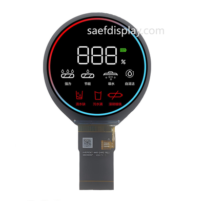 Grade Automotive 2,8 polegadas Tft Display SPI+RGB Interface 480*480 Ecrã LCD circular redondo