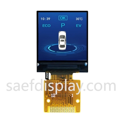 Pequena tela TFT LCD 0,85 polegadas 128 * 128 pixels Interface SPI Todos os ângulos de visão