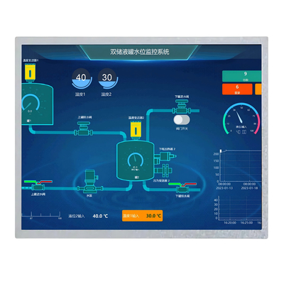 Alto brilho 1000nits 12,1 polegadas IPS TFT LCD Display 1024 * 768 pontos Interface LVDS