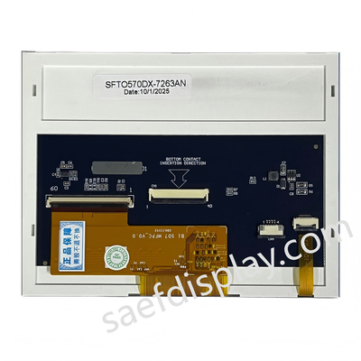 5Módulo de exibição TFT IPS de 7 polegadas com resolução de 640x480, brilho de 5000 nits e interface RGB