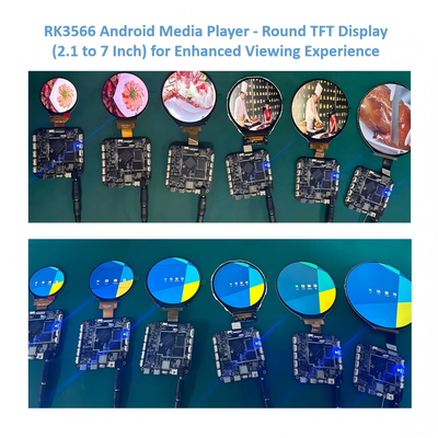 3.4 polegadas TFT LCD Rondão Monitor de Mídia Publicitária Com Android RK3566