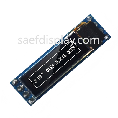 0.69 polegadas OLED Display Module - 96x16 I2C, SSD1306 IC, Branco, Compatível com Arduino Melhor Preço EUA