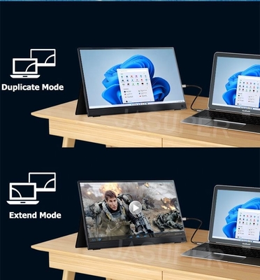 Monitor portátil para laptop de 13,3 polegadas,FHD 1080P USB C Monitor de viagem externo para computador, segunda tela com suporte
