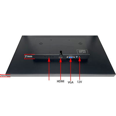 Tela sensível ao toque de metal de 15,6 polegadas - Painel IPS Full HD 1920×1080, toque capacitivo de 10 pontos, durabilidade de nível industrial