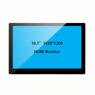 10.1-inch 1920×1200 HD Touch Monitor. 10 pontos de toque, caixa de plástico e multi-interface (DC12V / VGA / HDMI / AV / USB / BNC)