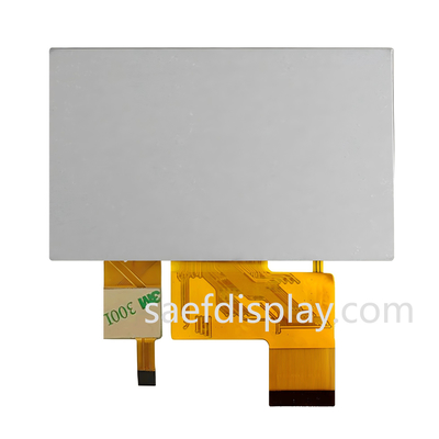 4.3" 1000 nit IPS TFT LCD. 480×272 RGB. Toque Capacitivo. RGB 24 bits paralelo. -30°C a +80°C (EUA/Alemanha).