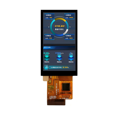 1.9" IPS TFT LCD Display 176x320 SPI/Interface paralela ST7789P3 Driver -20°C~70°C Industrial