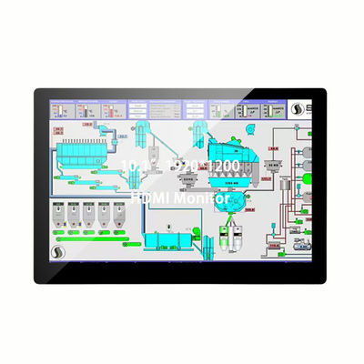 10.1-inch 1920×1200 HD Touch Monitor. 10 pontos de toque, caixa de plástico e multi-interface (DC12V / VGA / HDMI / AV / USB / BNC)