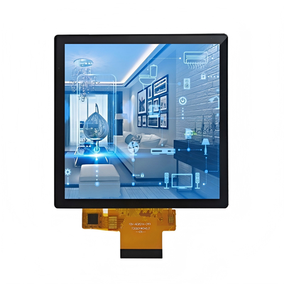 4" LCD TFT Industrial Quadrado (720x720) com PCAP Touch, -20°C~70°C Operação, Interface RGB