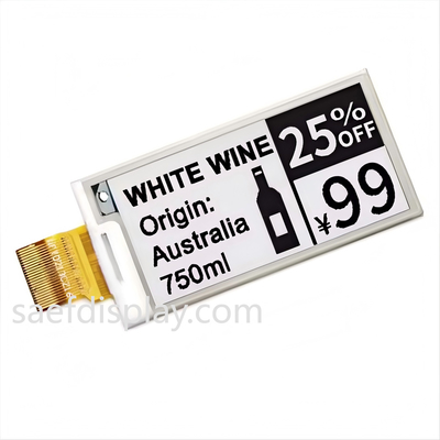 2Módulo de Display de Tinta E de.13" - 122×250 SPI, Ultra-Baixa Potência, ESL e-Paper de Grau Industrial