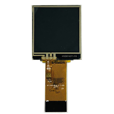 Ecrã LCD quadrado de 128x128 1,44 polegadas TFT LCD 8 bits MPU Interface Plugging Tipo de conexão