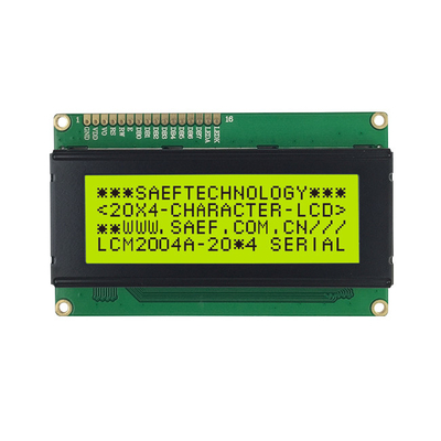 20x4 o caráter monocromático LCD indica o negativo azul do MPU STN do Pin 8bit de LCM 16