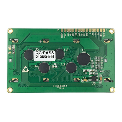 20x4 o caráter monocromático LCD indica o negativo azul do MPU STN do Pin 8bit de LCM 16