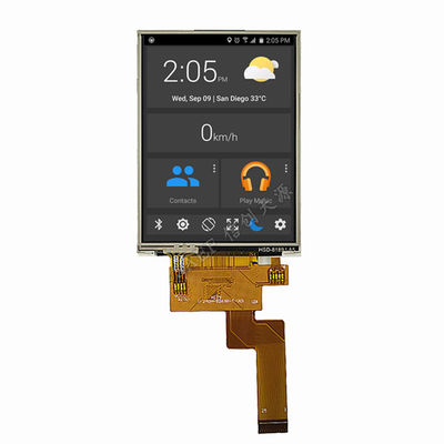 Módulo LCD TFT IPS de 2,4 polegadas com toque RTP | 240x320, Interface MCU, Grau Industrial