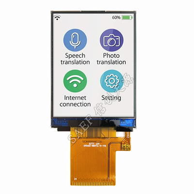 TFT LCD 2,4 polegadas 240x320 pontos 2,4 "TFT Display MCU Interface ZIF FPC Conexão