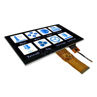 7" relação completa do RGB do ângulo de visão do toque 1024x600 do IPS TFT LCD da polegada