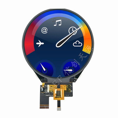 PCAP TFT Display 3,4 polegadas LCD redondo 3-Lane Mipi Interface 800x800 pontos com CTP