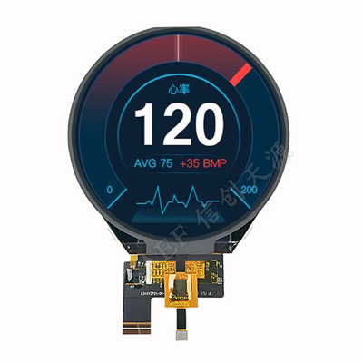 PCAP TFT Display 3,4 polegadas LCD redondo 3-Lane Mipi Interface 800x800 pontos com CTP