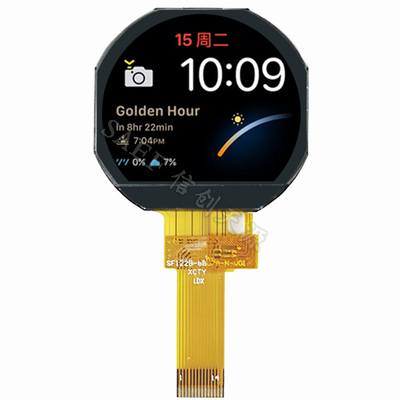 1,22 de” telas 240x204 TFT LCD pontilham a tela completa de TFT LCD da relação de SPI do ângulo de visão do IPS da forma redonda