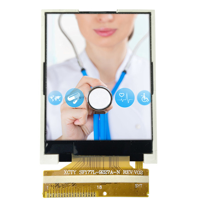 Tela táctil 128x160 de TFT LCD de 1,77 polegadas com o OEM da relação de SPI para médico