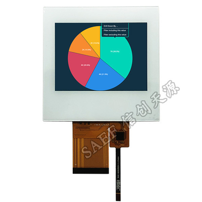 QVGA 3,5" Pin do tela táctil HX8238 54 do RGB da paisagem da exposição 320x240 de PCAP TFT