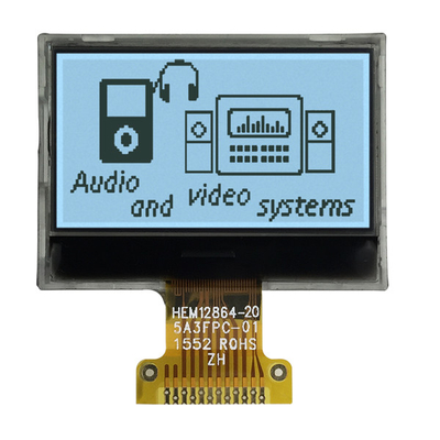 128x64 FSTN Display LCD Gráfico LCD Positivo 12864 Pontos LCD Fabricante