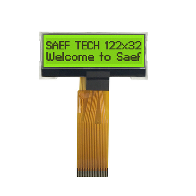 positivo gráfico monocromático da exposição 122x32 STN do LCD da relação de 3V MCU